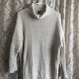 Knit mock-neck sweater